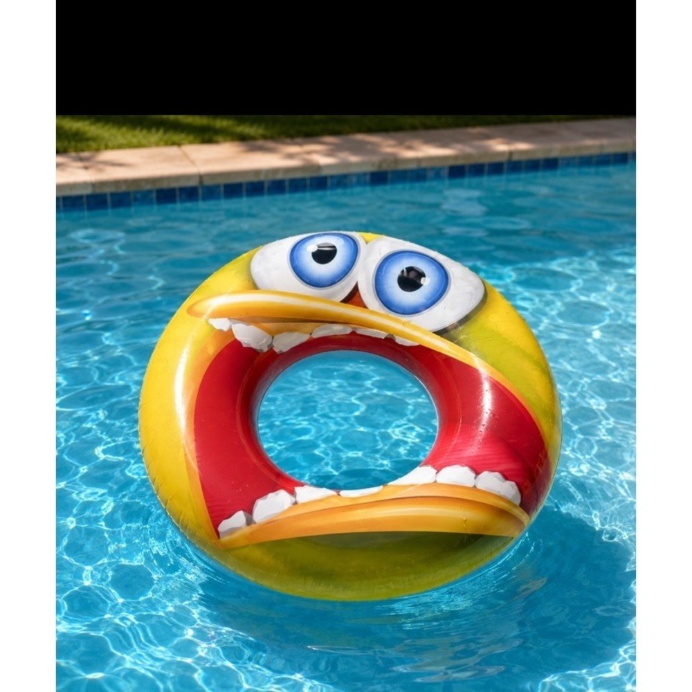 Splash-N-Swim - 26.5" Swim Ring - Swim Time Fun!  V8 Monster Sealed Pack Vintage